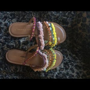 Beautiful decorative sandals charming Charlie!!